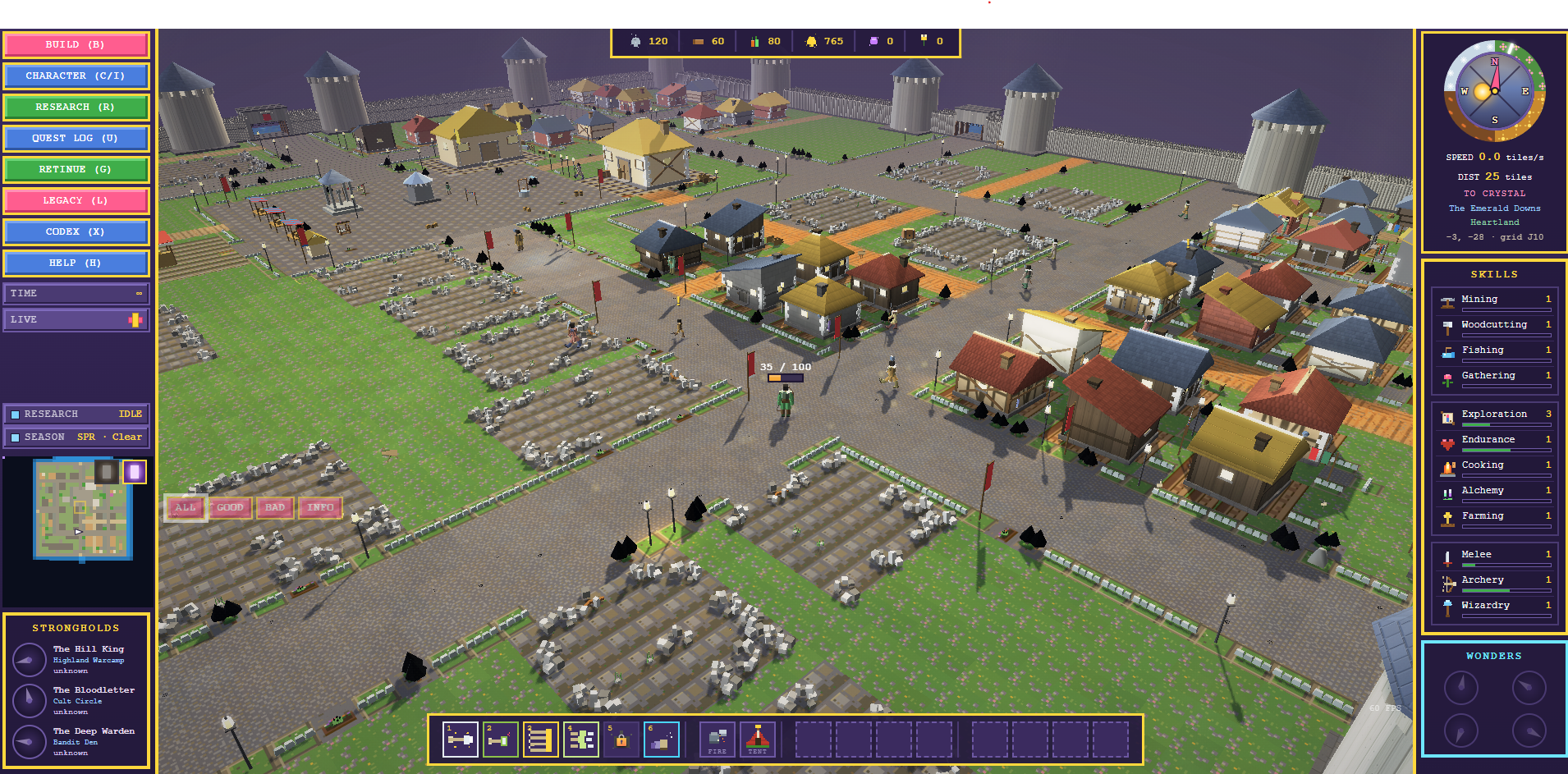 Highwalls Builder — build your stronghold